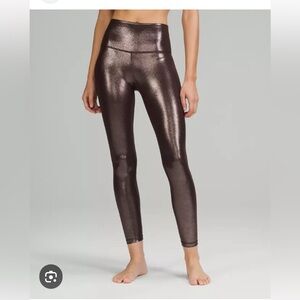 NWT Lululemon Align HR Pant Crop 21" Sz 6 French Press Shine